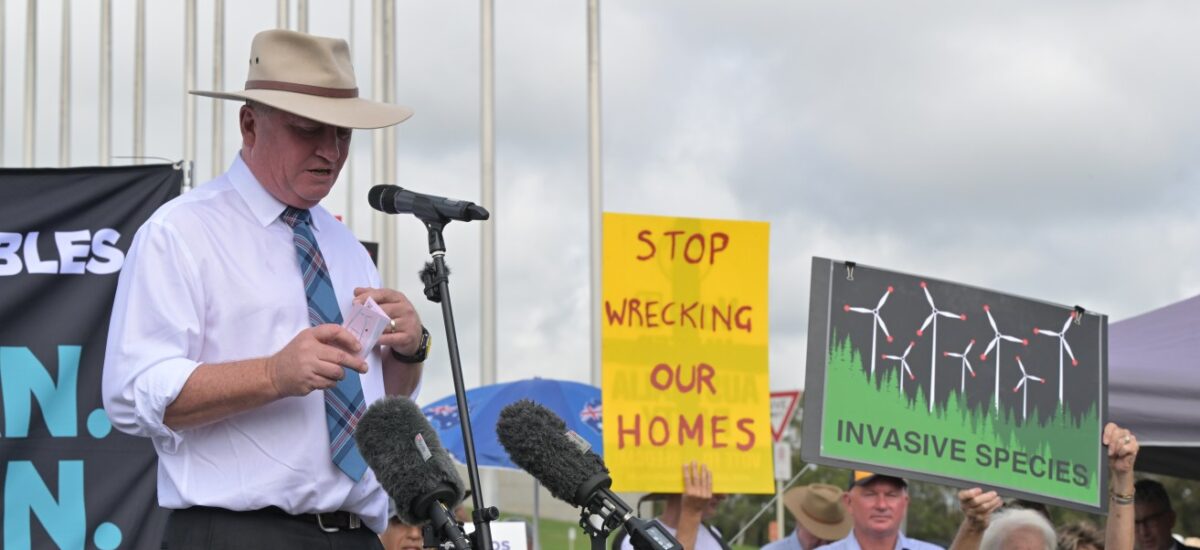 ‘False and exaggerated claims’ at anti-renewables rally